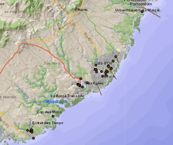 Mapa Porto Colom